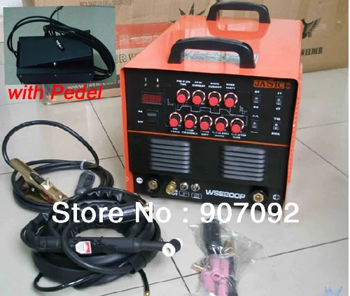 

High Quality JASIC WSE-200P TIG200P AC/DC TIG/MMA Square Wave Pulse Inverter Welder 220-240V With Foot Control Pedal 2+3 Pins