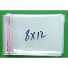 Толстая сумка! Упаковка сумки! 1000 шт./лот(8*12 см) Ясно Запечатываемые полиэтиленовые пакеты, самоклеющиеся печать пластиковые пакеты