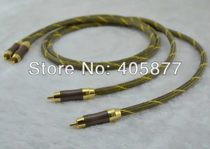 

audio M.C D102 MK III Hybrid Halogen hifi interconnect cable with choseal RCA plug 1.5M