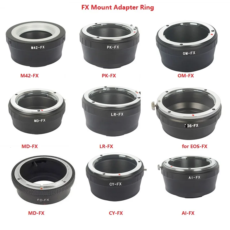 Foleto FX Camera Adapter Ring For Canon Eos Nikon AI Pentax Olympus CY LR MD M42 Lens Adapter to for Fujifilm X-Pro1 FX XT10 XE1 Foleto FX Camera Adapter Ring For Canon Eos Nikon AI Pentax Olympus CY LR MD M42 Lens Adapter to for Fujifilm X-Pro1 FX XT10 XE1