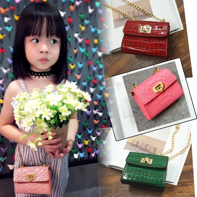 Kids Children Mini Bags PU Leather Cute cross body Bags for
