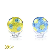 3D головоломка с кристаллами головоломки 77 штук игрушки Монтессори развивающие игрушки головоломка для взрослых футбольная Модель Строительство самодельный гаджет JA24b