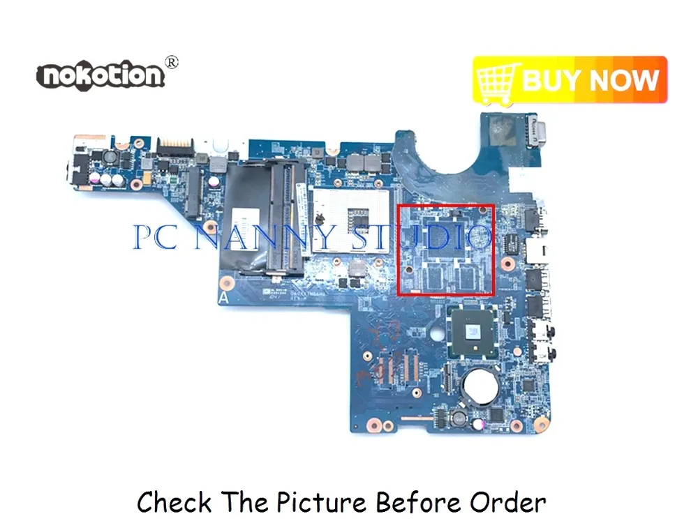 PCNANNY 595184-001 для HP Compaq CQ42 G42 материнская плата DA0AX1MB6F1 HM55 DDR3 Протестирована |