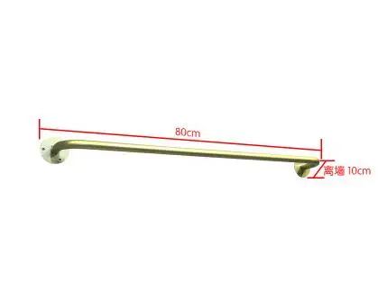 Clothes shop display rack wall hook is hanging gold iron hanging clothes rack shop.