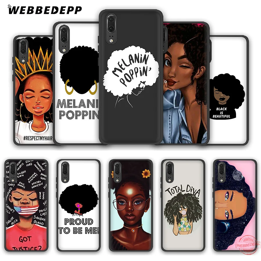 WEBBEDEPP черный мягкий чехол для Huawei P8 P9 P10 P20 P30 Lite Pro 2017 2018 2019 | Мобильные телефоны и