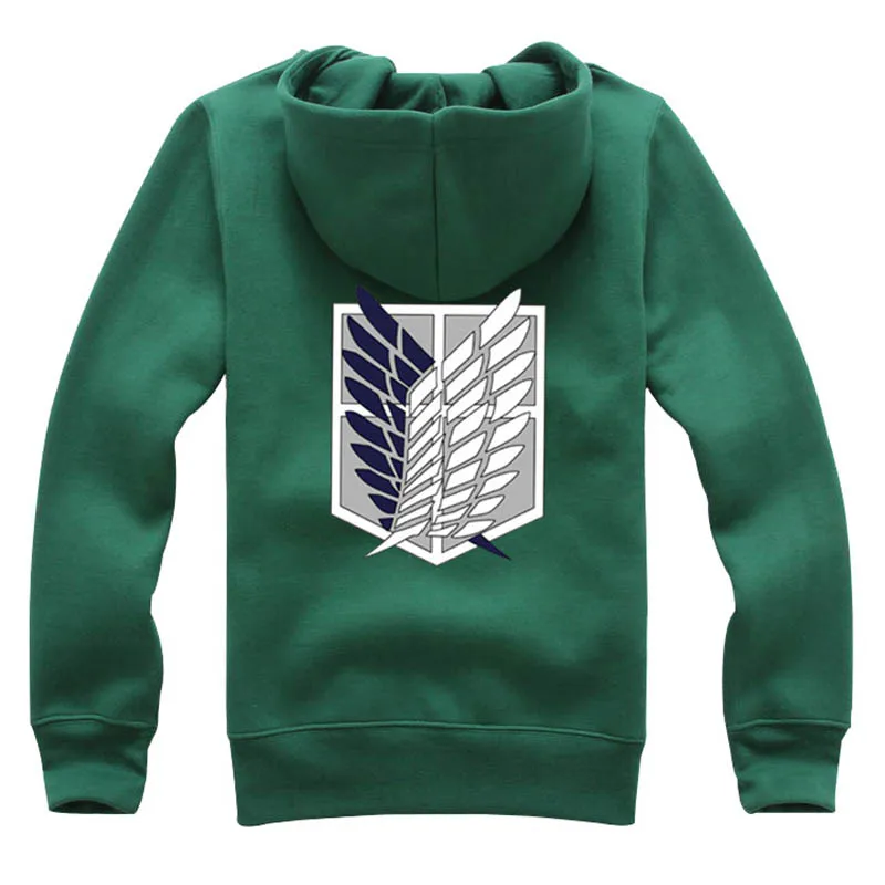 

2018 Attack on Titan Hoodies Sweatshirts Coat Cosplay Costume Japan Anime Halloween Party Eren Levi Hoodies Legion Clothing Men