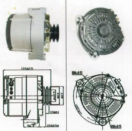 28V 55A ALTERNATOR JFZ2902VC FOR STEYR OMAN-in Alternators