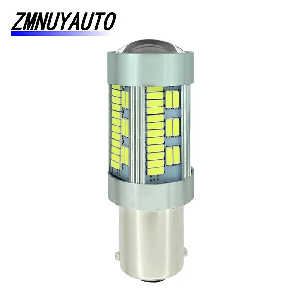 1 шт. T20 CANBUS светодиодный W21W 7440 лампы 4014 105SMD без Hyperflash 1156 BA15S P21W светодиодный PY21W BAU15S лампа авто обратный сигнал поворота бордовый