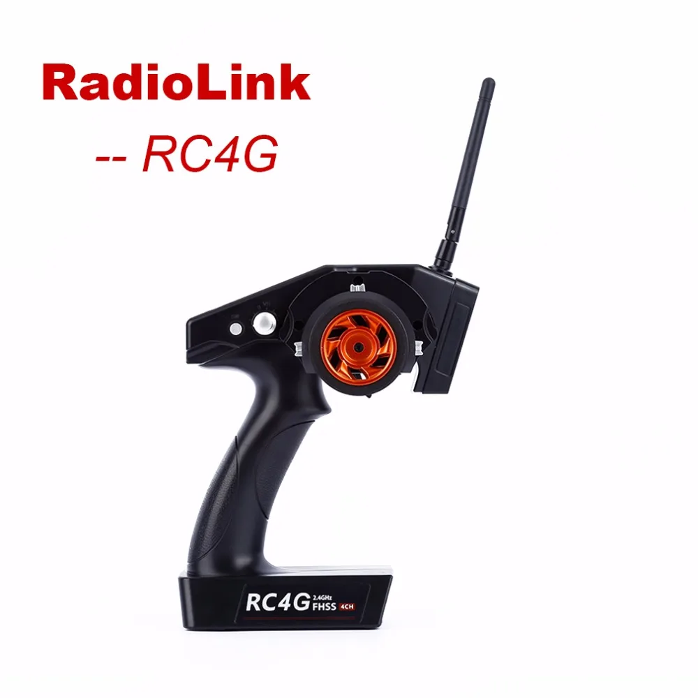 

RC Boat Car Gun Controller RadioLink RC4G 2.4G 4CHTransmitter + R4EH-G Gyro Inside Receiver for RC Car Boat
