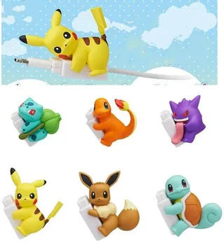 

6pcs/lot Animal Cable Winder protector Data Cable Line Cable Winder Charger Cord Cable Protector Cover For iphone