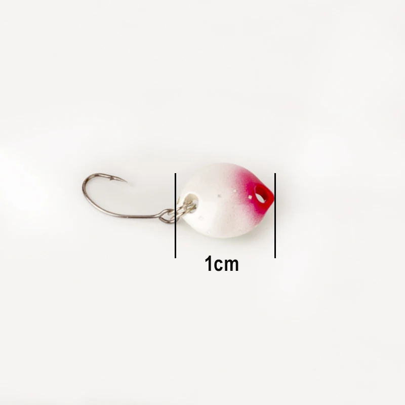 Creative pea pods 1.8g/2.5g copper micro-throwing mouth white strip of metal small sequins Artificial Pesca Bait Jig Spoon Lure