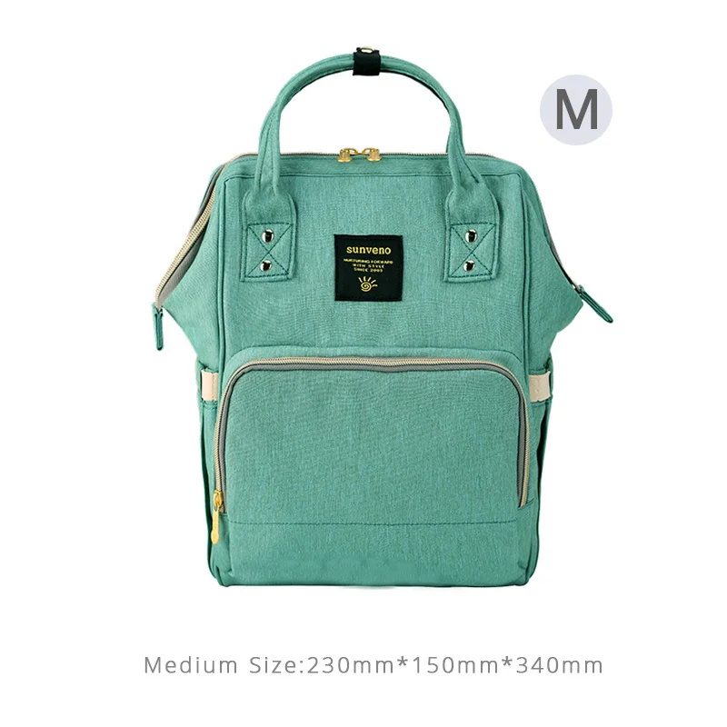 Sunveno самый популярный рюкзак для мамы Модная деткая сумка Бренд M/S размер детские сумки сумка для коляски для беременных - Цвет: Green M