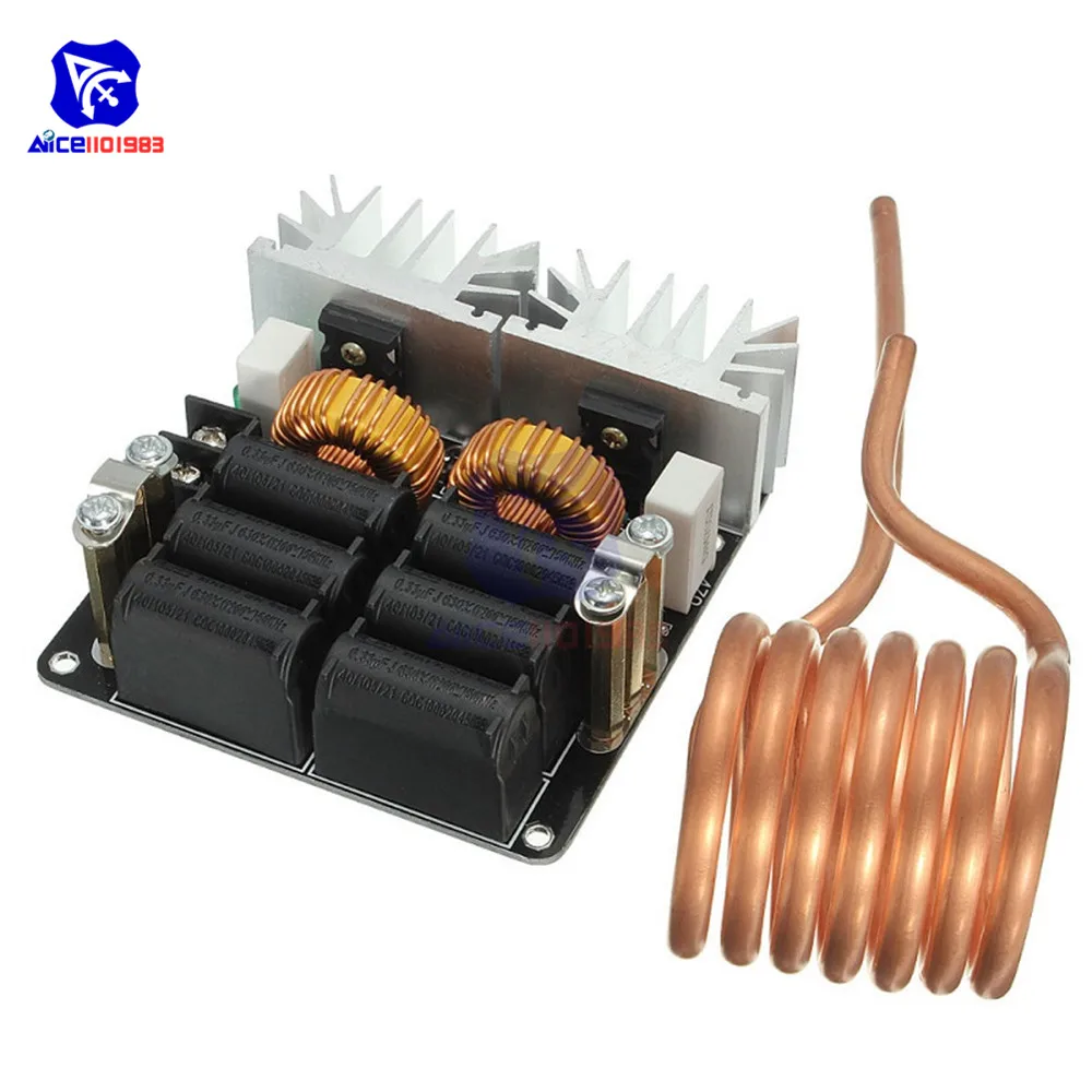 Best diymore ZVS DC 12 48V 20A 1000W Heating Module Low Voltage Induction Heating Board Module with Tesla Coil