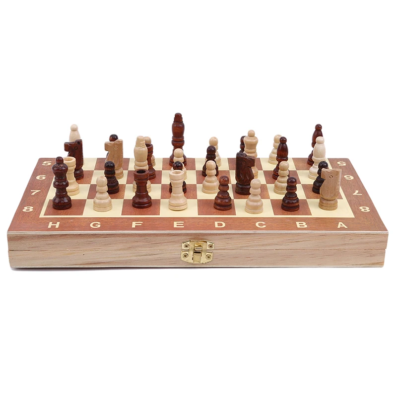 Деревянные Складные международные шахматы набор смешная настольная игра Коллекция игр портативная настольная игра