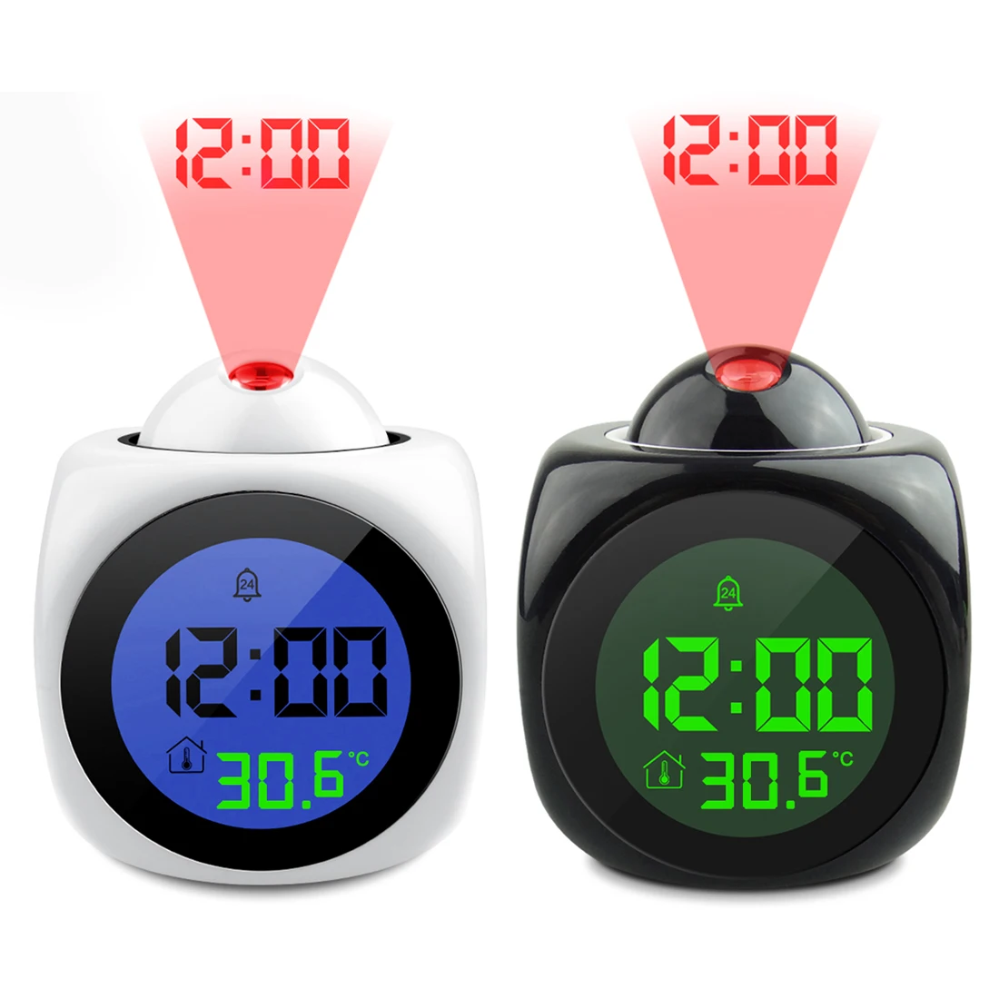 Universal Digital Table Clocks LED Display Projection Alarm Clock Snooze Function Backlight Desk Table Led Clock  
