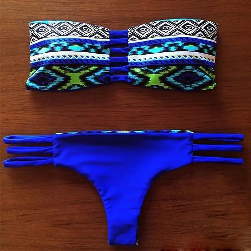 Sexy Women Bikini Set Strapless Bandage Swimwear Swimsuit Bathing Suit Beachwear bikinis maillot de bain