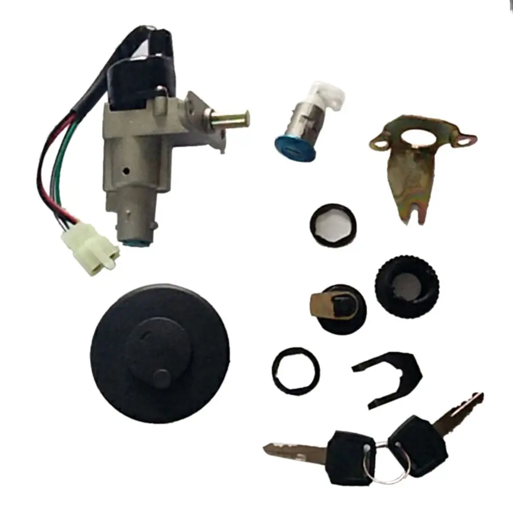 

Professional Durable Use GY6-150 Black Coated Motorcycle Gas Fuel Tank Door Cover Cap + Lock + Keys Motorcycle Modified Parts