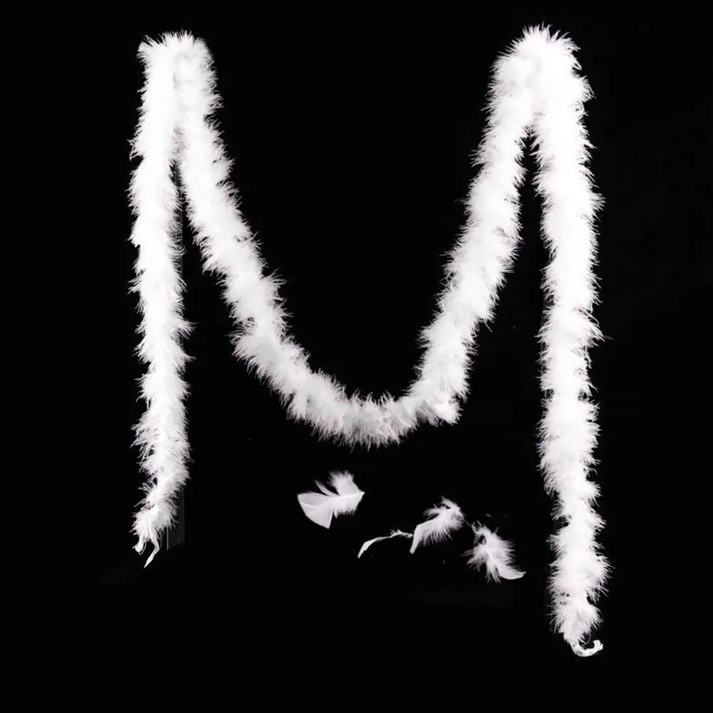 

Fluffy Feather Strip Turkey Feather Boa for Costume Night Dress-up wedding birthday party decorations clothing accessories 2M