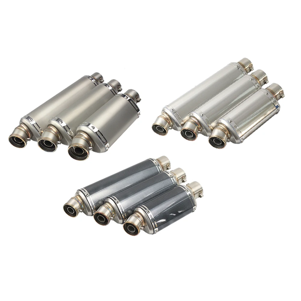 Length 310 370 440mm Motorcycle Exhaust Moto Scooter Offroad Muffler