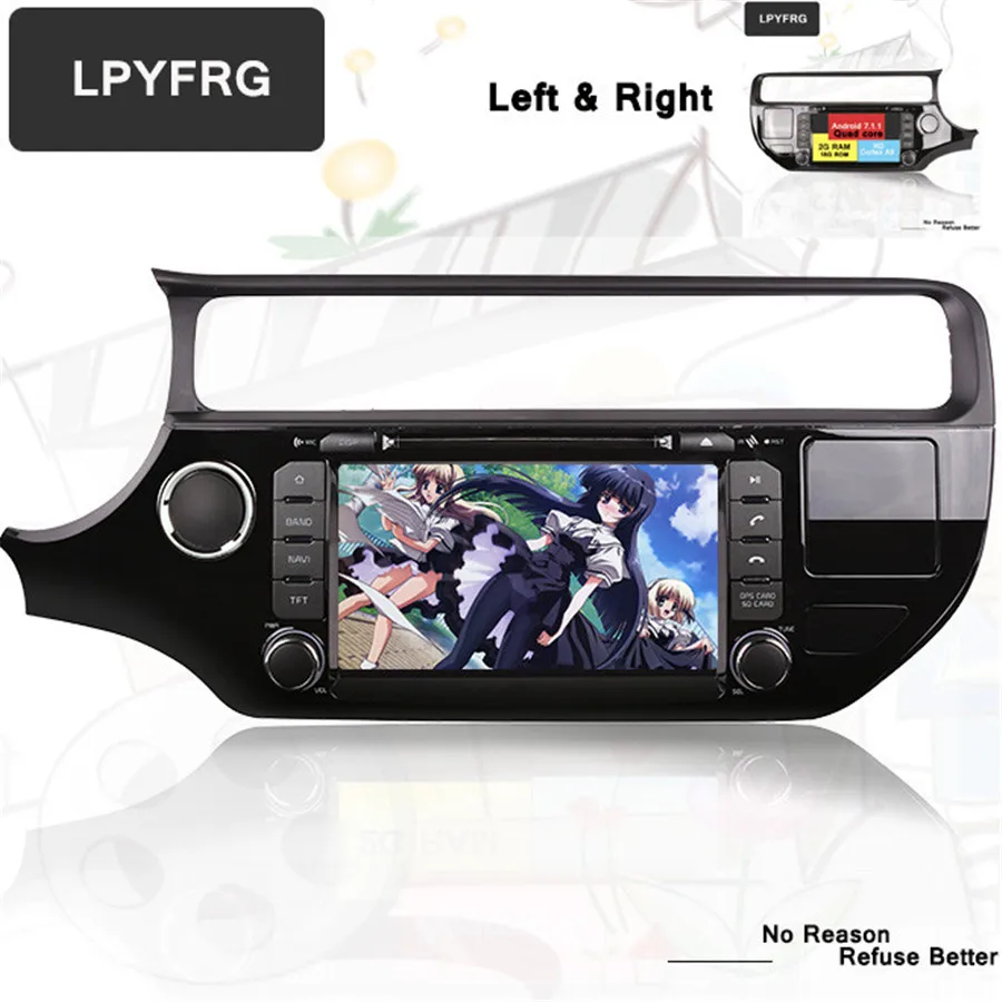 Top 4G RAM Android 9.0 Car dvd gps player for Kia rio k3 2015 2016 in dash dashboard radio video player+Aux 1024*600 Resolution 2