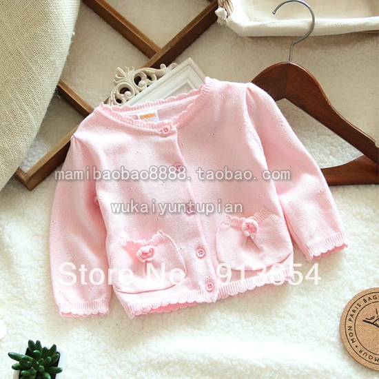 

new 2014 spring autumn baby outerwear girls clothing knitwear child cardigan sweater all-match kids thin knitting shirt coat