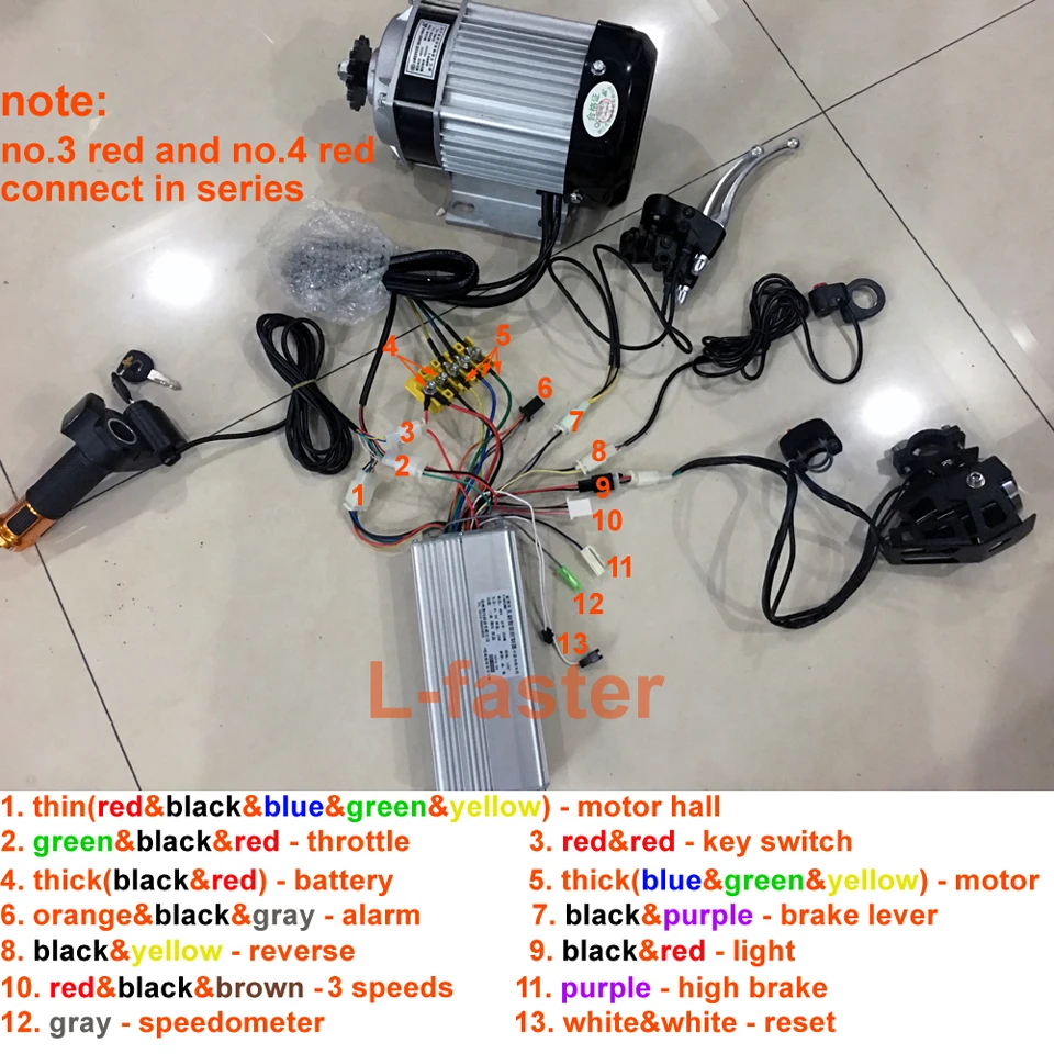 48V 750W бесколлекторный мотор Электрический трехколесный велосипед RICHSHAW мотор комплект Электрический 750W бесщеточный двигатель комплект для трехколесный велосипед