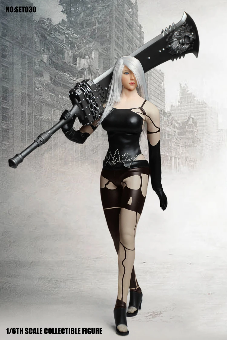 Привлекательная Женская фигурка в масштабе 1/6 SET030 серия для косплея NIER AUTOMATA YORHA