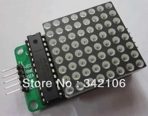

Free Shipping!!! MAX7219 single-chip dot matrix display module module (finished)