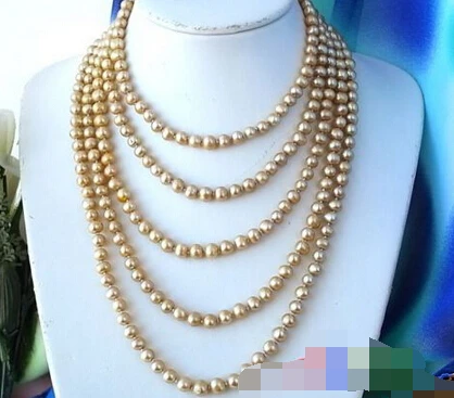 

song voge gem nanJ0206 GOLD ROUND FRESHWATER CULTURED PEARL NECKLACE