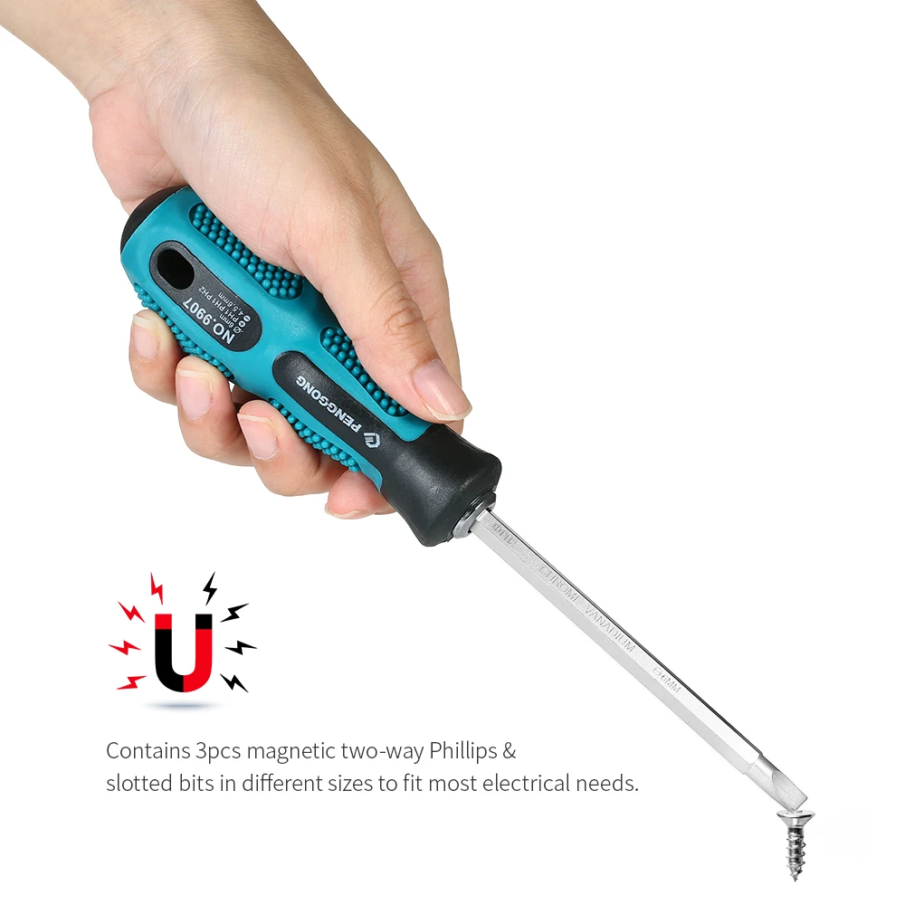 Cabinet Handle Screwdriver Set Phillips Slotted DIY Tool 4Pcs