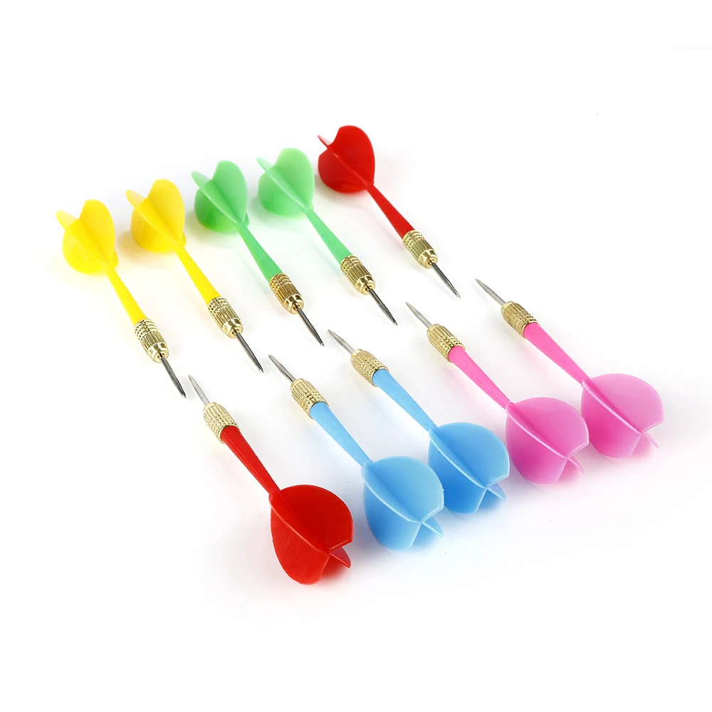 

10 PCS High Quality Point Plastic Wing Needle Barrel Hot New Darts Nice Flight Harrow Iron Copper Tip Throwing Toy Set