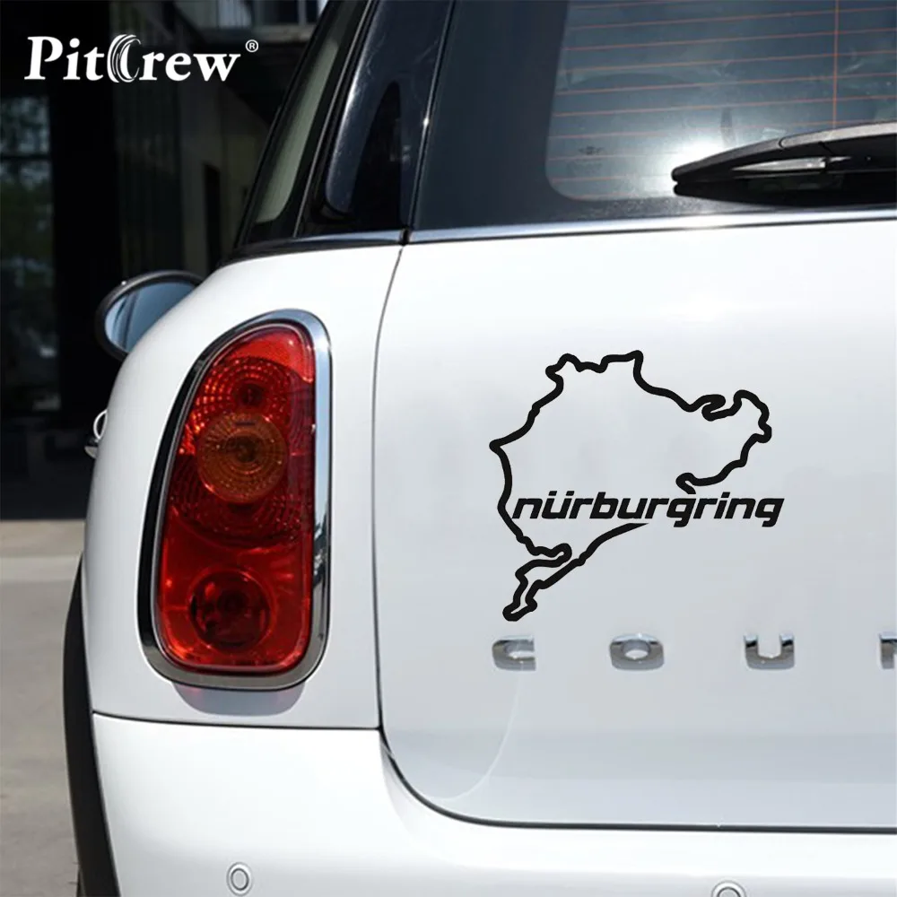 

1PC High Quality 14*12.5cm Outdoor Sports Car Sticker Racing Road Nurburgring Motorcycles Window Stickers Reflective Vinyl
