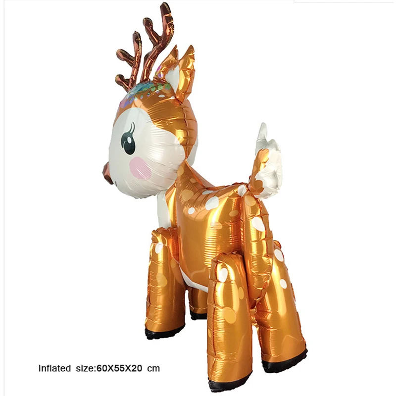 Elf Moose Deer Animal Foil Helium Balloon Merry Christmas New Year Xmas Decorations Birthday party decorations kids