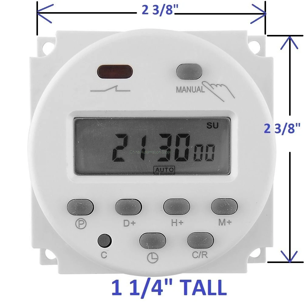 

OKtimer CN101A DC12V Digital LCD Power Timer Programmable Time Switch Relay 16A timers CN101 timer