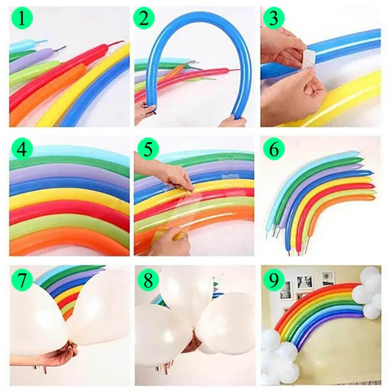 2018 New 25 Pcs DIY Magic Ball Christmas Birthday Decor Children Birthday Gift Accessories Decoration Rainbow Band Balloon Set 2018 New 25 Pcs DIY Magic Ball Christmas Birthday Decor Children Birthday Gift Accessories Decoration Rainbow Band Balloon Set