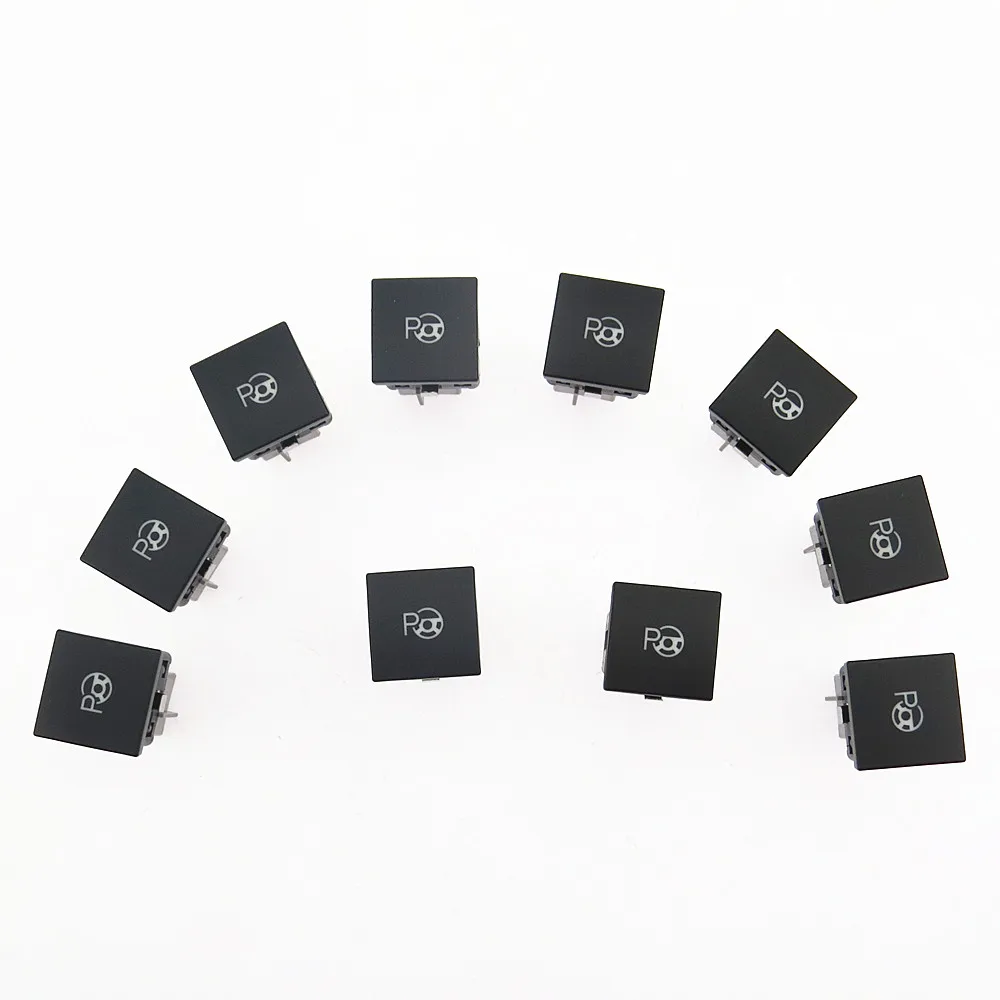 

SCJYRXS 10Pcs Parking Assist Switch Adjustment Button OPS 6 Pin 1TD927123 1TD 927 123 1K0927123B 1K0 927 123B For Golf MK6