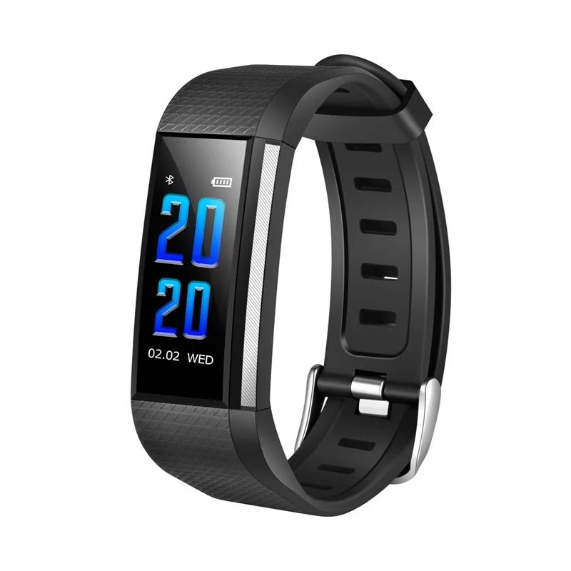 

696 M200 LCD Color Touch Screen Waterproof Smart Bracelet Heart Rate Tracker Blood Pressure Message Smart Wristband For Men