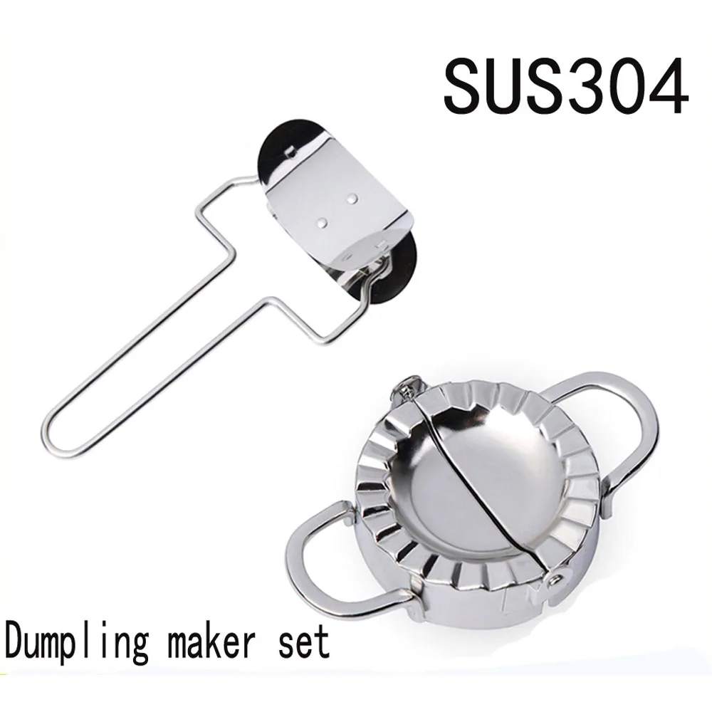 

High Quality Stainless Steel 304 Dumpling Maker Wraper Dough Cutter Pie Ravioli Dumpling Mould Pastry Set Tools