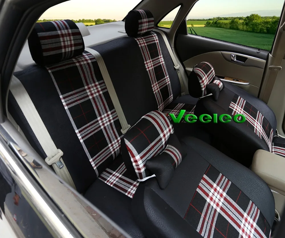 Efecto negro 3d fundas para asientos para Kia Rio asiento del coche referencia completamente