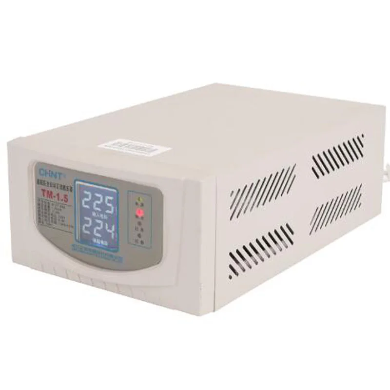 1500VA Voltage Regulator Input 130v-270v /Output 220v Automatic Household Voltage Stabilizer 1500w Regulated Power Supply TM-1.5
1500VA Voltage Regulator Input 130v-270v /Output 220v Automatic Household Voltage Stabilizer 1500w Regulated Power Supply TM-1.5