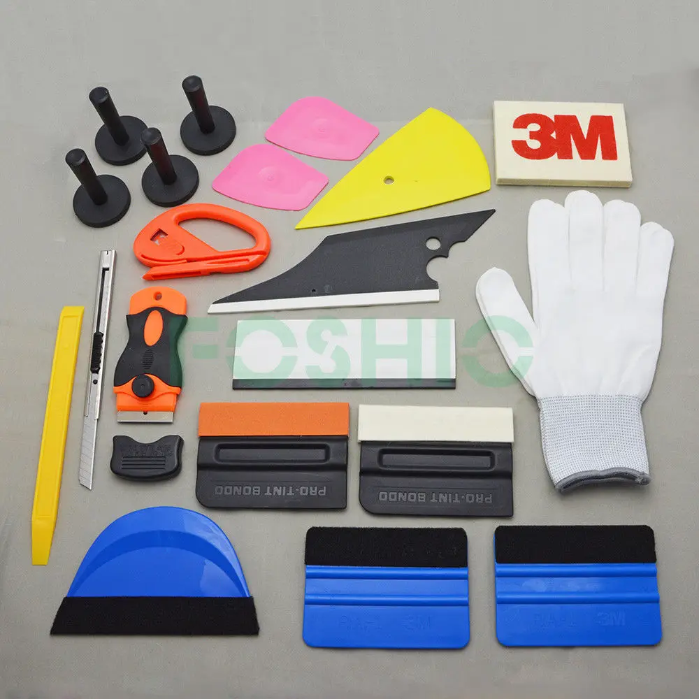 

Pro Auto Car Wrap Application Tools Vinyl 3M Squeegee Felt, Knifeless Tape USA