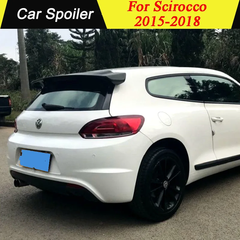 

High Quality Carbon Fiber Black Spoiler Rear Trunk Tail Wing Decoration For Volkswagen Scirocco 2015 2016 2017 2018 (Not For R)