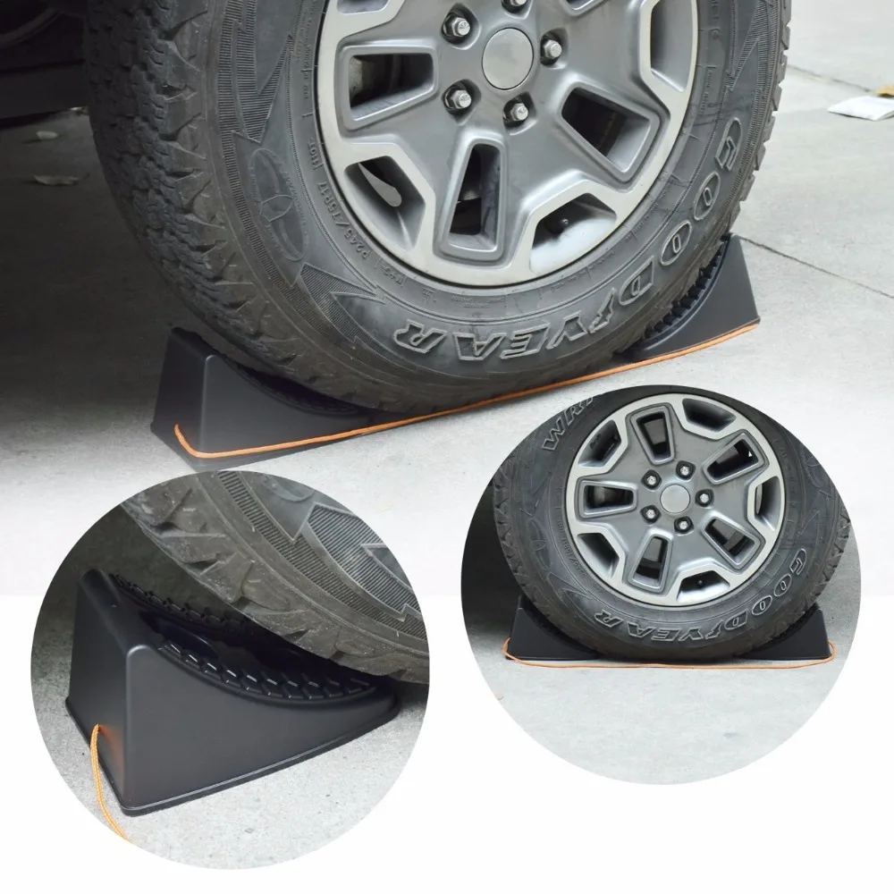 Heavy Duty Wheel Chocks For SUV 4X4 ATV Jeep Caravan Car Wheel Stoppers