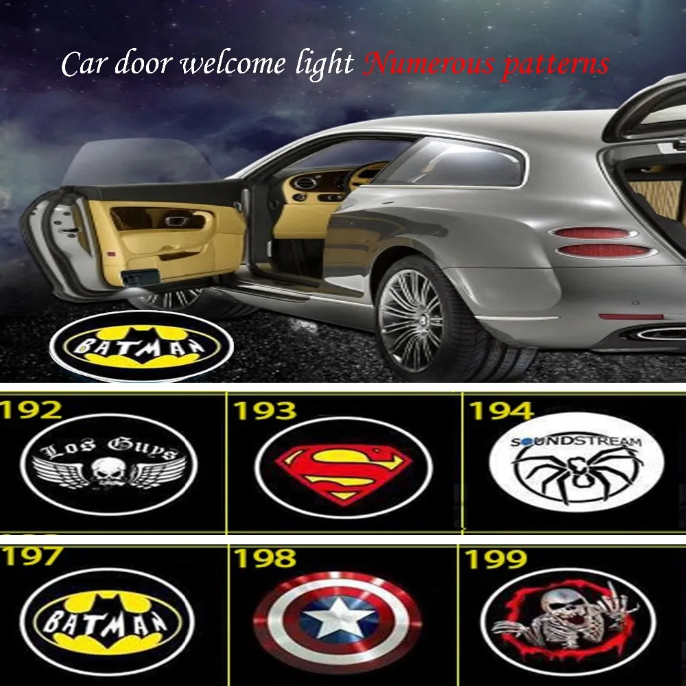 Maxup 2pcs laser Custom-made automobiles logo auto light car door welcome led lamp 12v wireless universal for all cars | Автомобили и