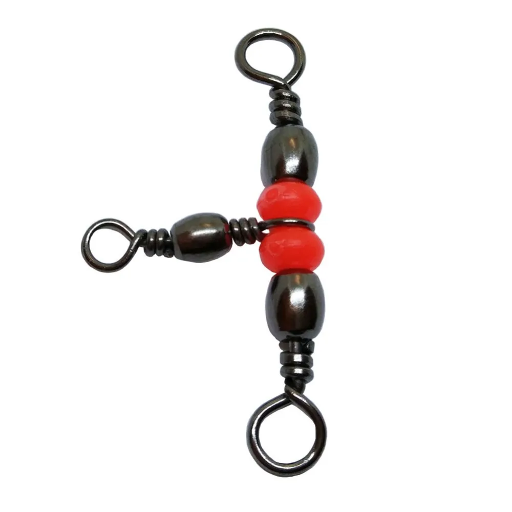 500 Pieces/lot Fishing Swivel Rolling Swivel With Snap Fishhook Lure