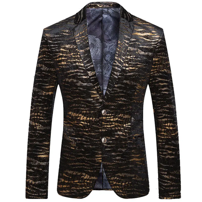 Gold And Black Suit Jacket Dress Yy