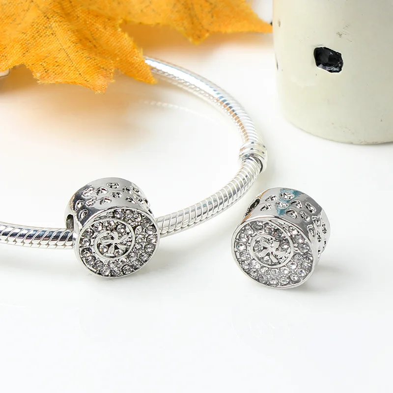 free shipping 1pc european silver link Bead Charms Fit Pandora Charm