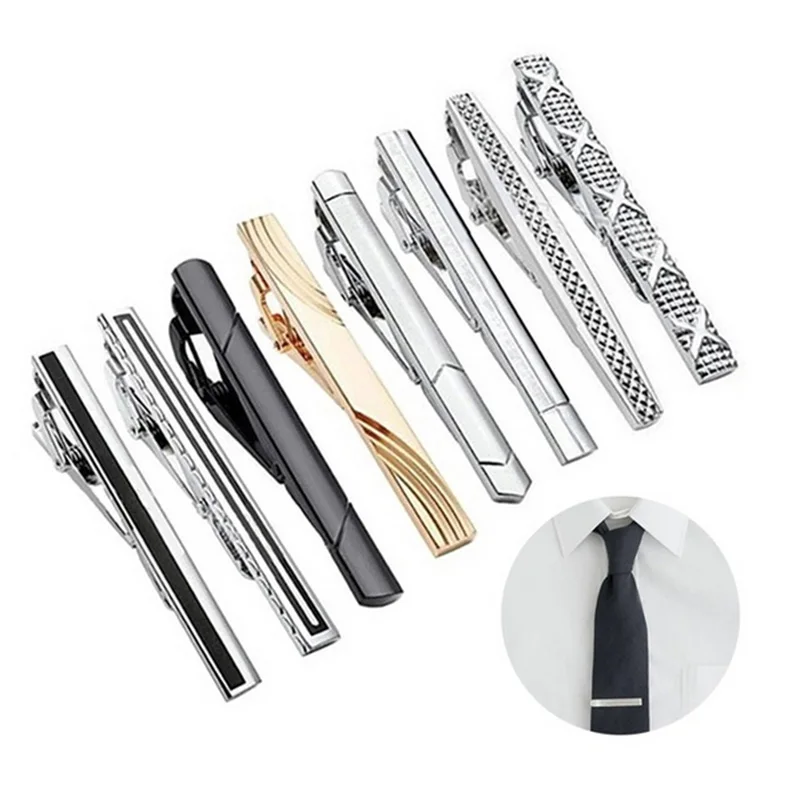 

1 Pcs Men Metal Tie Clip Clamp Necktie Bar Clasp Wedding Bridegroom Business Formal Gifts CX17