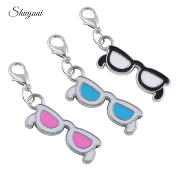 

Wholesale 20pcs/lot Silver Plated Glasses Charms Pendant Fit Cheap Photo Locket Women Jewelry