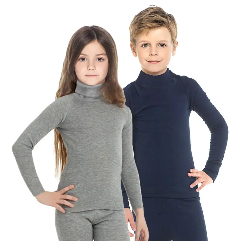 Kids Thermal UnderwearTurtleneck blouse Long Sleeve Middle High Neck Soft Warm Children's Long Johns Free Shipping 13002 Kids Thermal UnderwearTurtleneck blouse Long Sleeve Middle High Neck Soft Warm Children's Long Johns Free Shipping 13002